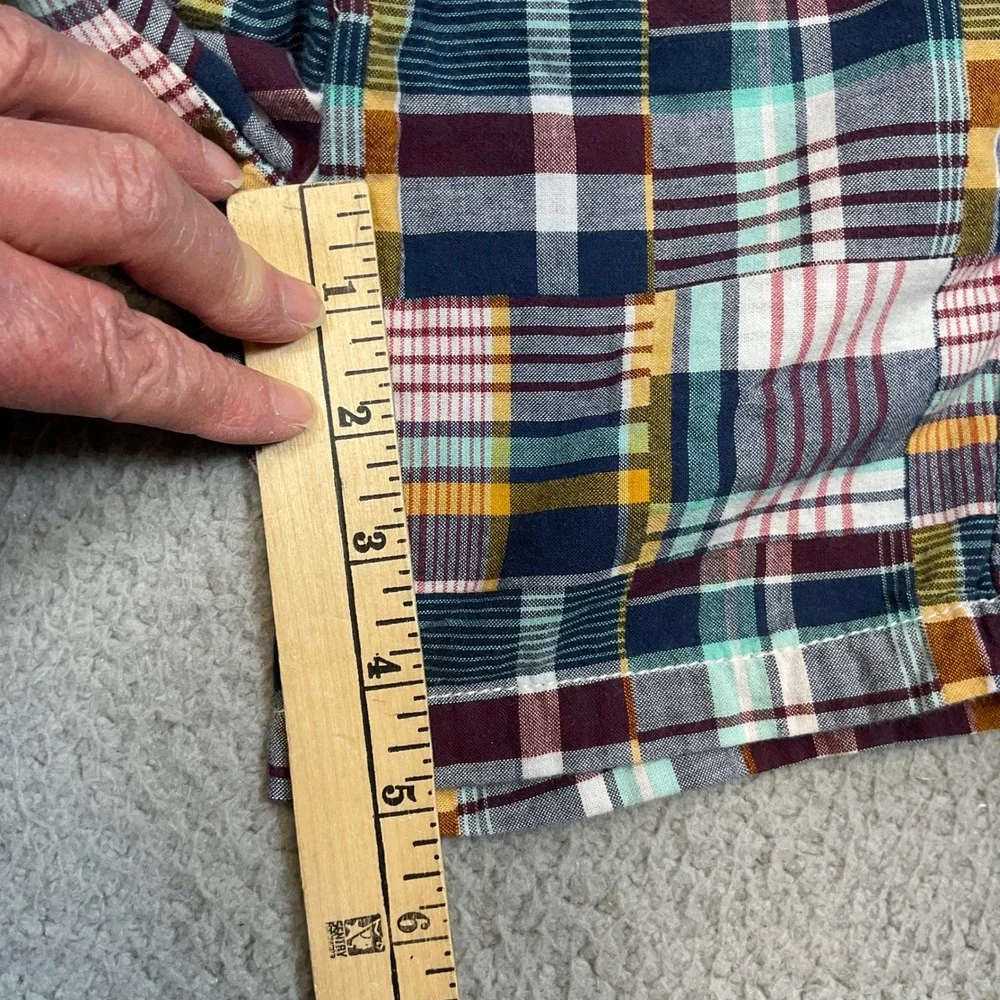 Gymboree Patchwork Plaid Shorts Kids Size 4 Multicolor Excellent Preppy Summer
